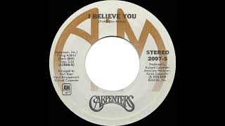 1978 Carpenters - I Believe You