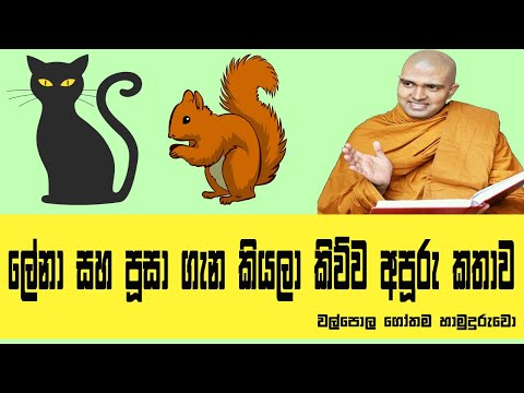 ලේනා සහ පූසා ගැන කියලා කිව්ව අපූරු කතාව | Walpola Gothama Thero Dharma Deshana