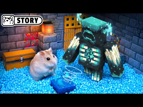 🐹 Hamster Escapes the Warden Maze in the Deep Dark Minecraft 🐹 Homura Ham 🐹 @PaperAnima