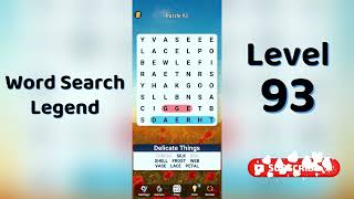 Word Search Legend Level 93 Answers 🔠 | Puzzle Game Answers & Tips | Go Answer
