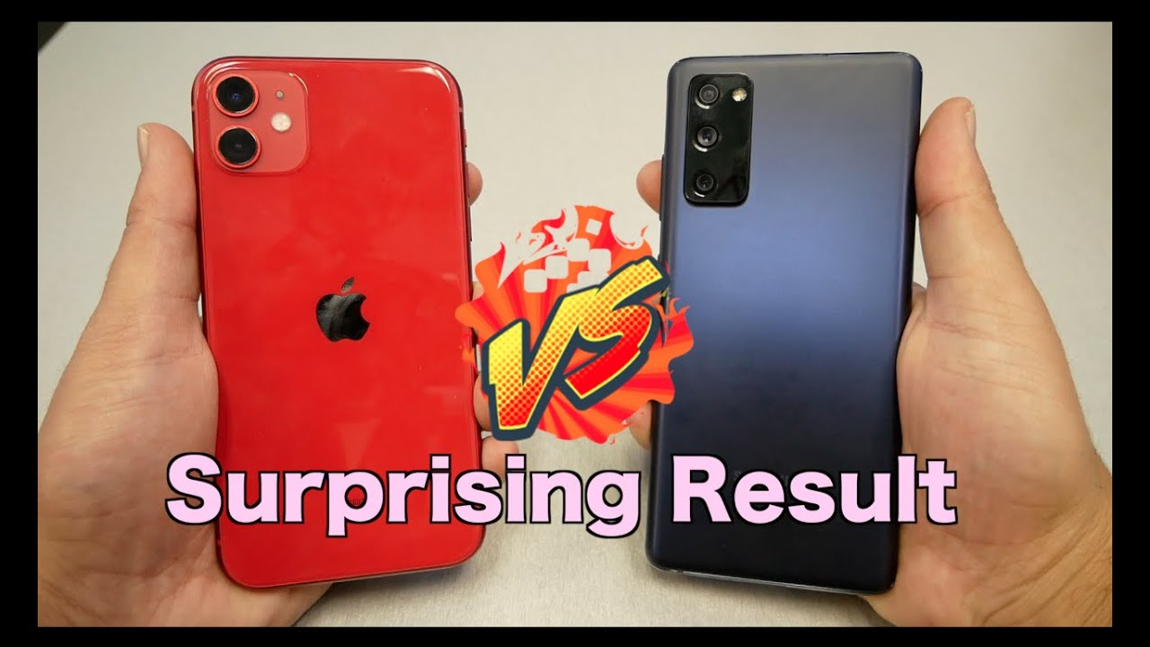 iPhone 11 Vs Samsung Galaxy S20 FE Speed Test