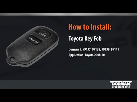 How to Program a Dorman Toyota Key Fob 99137, 99138, 99139, 99141