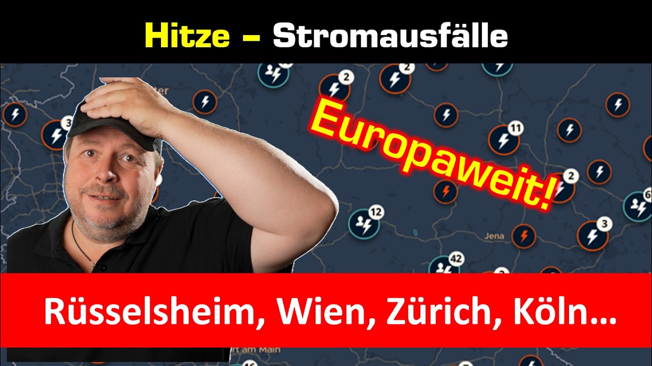 Deutschland bricht zusammen? Stromausfälle/Bahnausfälle wegen Hitze. Schweiz Österreich ebenso