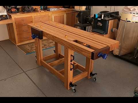 Split-top Roubo Bench Build Part 3: Hardware Install.