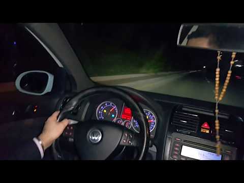 Crazy accident golf gti at high speed