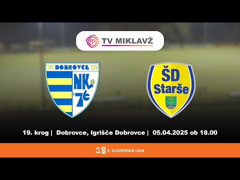 Premium Dobrovce  :  Maripol Starše | 3. SLOVENSKA NOGOMETNA LIGA VZHOD 24/25