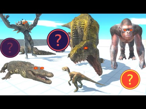 SCOURGE + GORO + T REX + PURUSSAURUS AGAINST INFERNALS + PRIMATES + C  DINOS + REPTILES  - ARBS