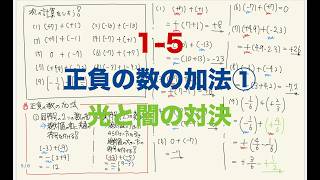 【中1数学】「正負の数の加法」をわかりやすく解説①！(*  ˊ꒳ˋ*)