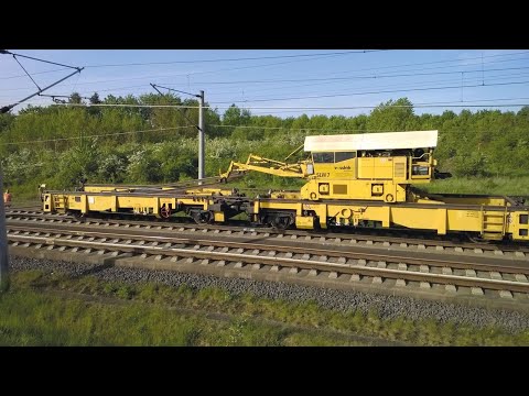 Vossloh erklärt: Langschienen be- und entladen mit dem Schienenladewagen (SLW)