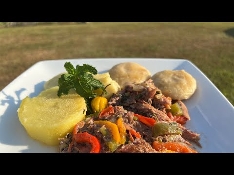 Salt mackerel rundown recipe