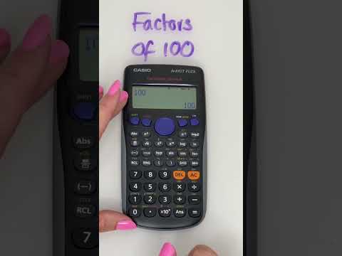 Can you find factors on your calculator? #factorsandmultiples #maths  # #mathematics