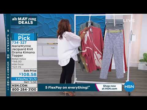 MarlaWynne Jacquard Knit Drama Kimono Topper