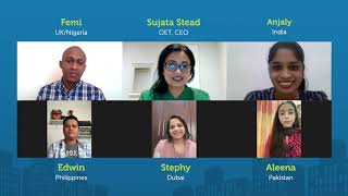 OET Heroes meet CEO Sujata Stead