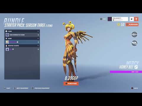 Epic Skin for Mercy (Honey Bee), S3 Store Update. [Overwatch 2 - Highlight - Feb.23]