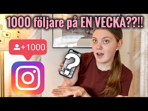 , title : 'Hur du får 1000 FÖLJARE på instagram (endast EN VECKA??!!)'