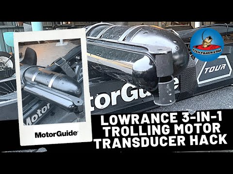 Easy Lowrance 3-in-1 Transducer Mount Hack - On MotorGuide Tour Pro