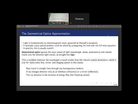 ENEE 684 Chapter 5 | Geometrical Optics (Part 1)