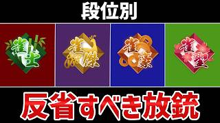 段位別反省すべき放銃｜あなたの反省の仕方、大丈夫？