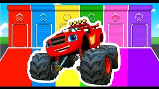 Learning Colors with Monster Truck Color Vehicles for Kids Toddlers - Learn Colours for Children