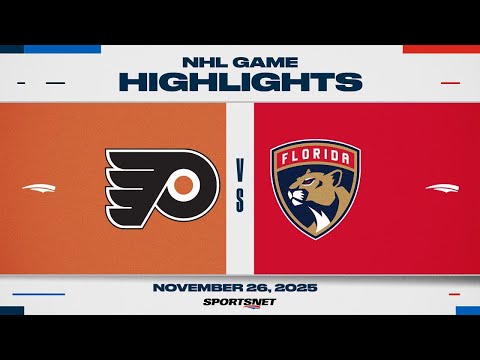 NHL Highlights | Flyers vs. Panthers - November 26, 2025