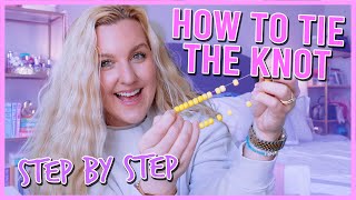 how to tie elastic bracelets - most secure knot ⚡️🤍🛍