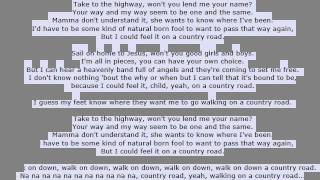 James Taylor Country Road Lyrics