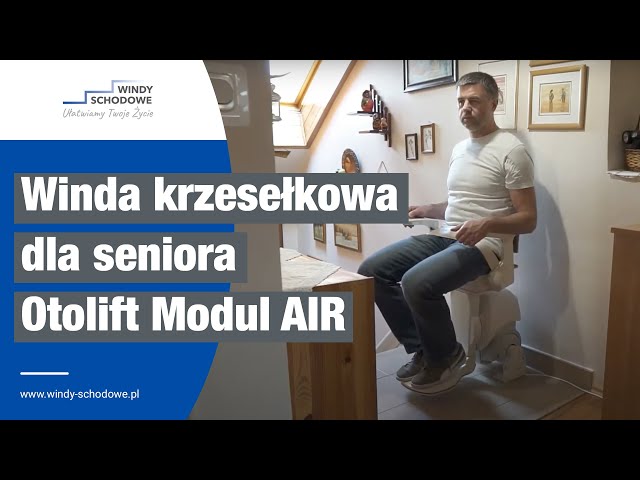 KRZESŁO SCHODOWE DLA SENIORA W DOMU | OTOLIFT MODUL AIR