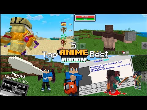 Ed - Minecraft - MCPE - Top 5 Best Anime Addon/Mod For Minecraft PE | (1.19.50/1.19.73)