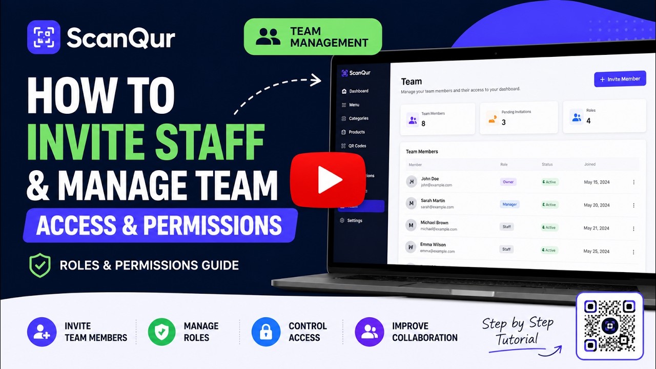 Come invitare il tuo team e gestire gli accessi — video tutorial