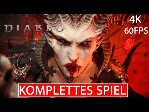 Diablo 4 Gameplay Walkthrough FULL GAME Deutsch [4K 60FPS ULTRA HD] Kein Kommentar Part 1