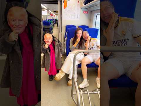 Little Trump met Georgina and Ronaldo on the subway but…😂#alexlips #pranks #ronaldo #football