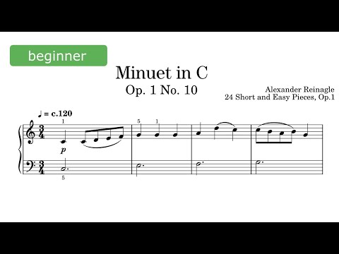 Minuet in C, Op. 1 no. 10 - Alexander Reinagle (ABRSM Grade 1)