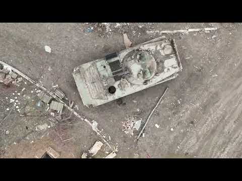 FOOTAGE: A Russian BMP-2 infantry fighting vehicle was destroyed by a drone.