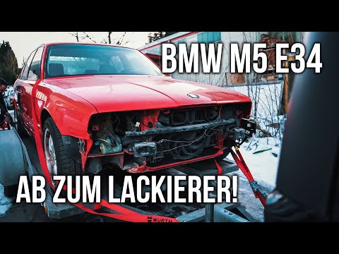 LEVELLA | BMW M5 E34 | Ab zum Lackierer! - Hat Yasin überhaupt rote Farbe?