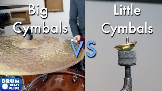 Big Cymbals vs Little Cymbals FT. rdavidr - Drum Battle!