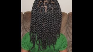 Hair Twists/Rope Twists on Natural Hair (Without Hair Bands)