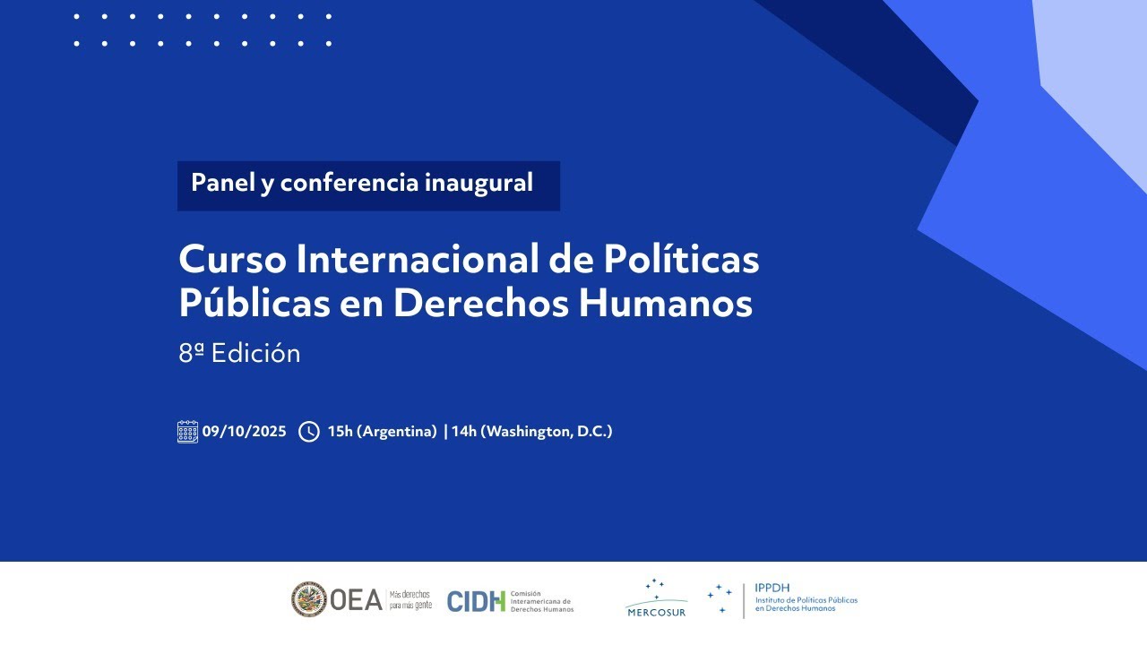 Curso Internacional de Políticas Públicas en Derechos Humanos