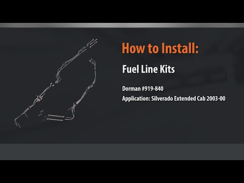 Stainless steel fuel line kit, GM trucks (gasoline)