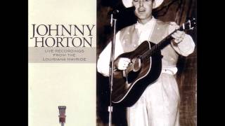 Johnny Horton  ~  Honkytonk hardwood floor{singing live}