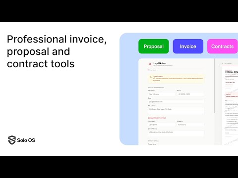 Solo OS 공식 영상 미리보기