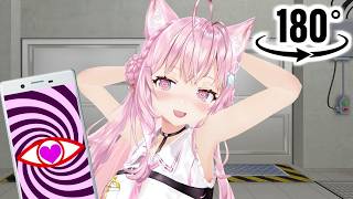 【VR 180°】博衣こよりを催眠アプリでイタズラする