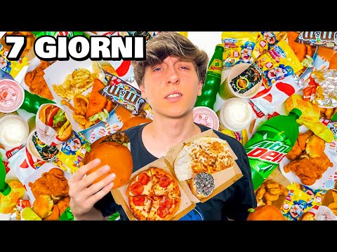 MANGIO SOLO CIBO SPAZZATURA PER 1 SETTIMANA