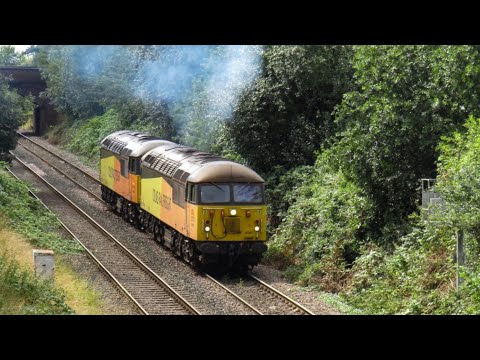 Colas Rail Class 56 No's. 56087 & 56078 on 0Z56 Crewe B.H - Nottingham Eastcroft on 13.08.19 - HD