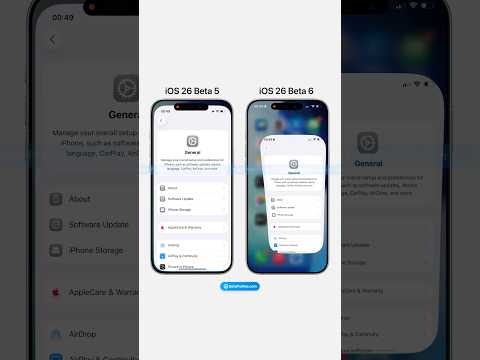 iOS 26 Beta 6 brings a new app open/close animation, just like on iPadOS 26. #ios26