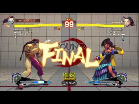 Nassim-69700 [Vega] Vs Backdash--- [Rose] SSF4 AE Online Ranked Matches - PSN