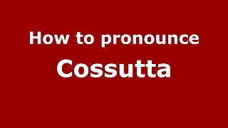 How to pronounce Cossutta