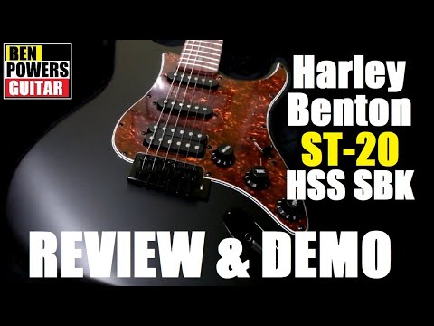 Harley Benton ST-20HSS SBK Standard Series - Full Review & Demo - Satin Black