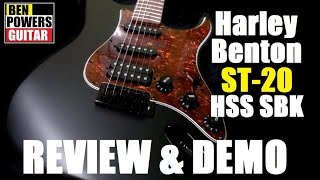Video thumbnail for Harley Benton ST-20HSS SBK Standard Series - Full Review & Demo - Satin Black by Ben Powers Guitar