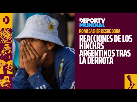 DURÍSIMO GOLPE - La reacción de los hinchas argentinos tras la derrota en el debut mundialista