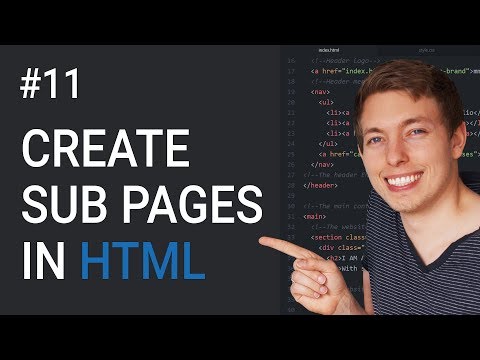 11 How to Create Sub Pages in HTML | Basics of CSS | Learn HTML and CSS | HTML Tutorial